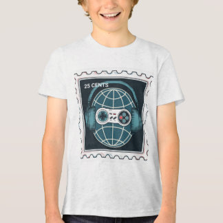 T-SHIRT EN TRI-MATIÈRE RETRO STAMP OF GAME CONTROLLER