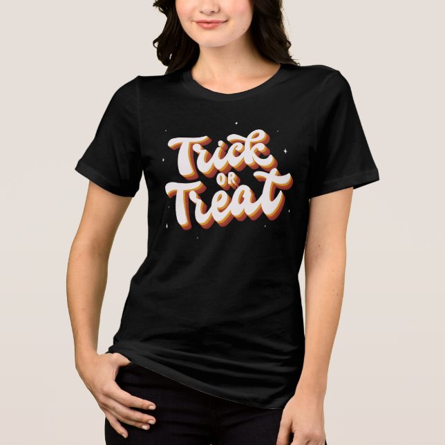 T-shirt En Tri-matière Retro Trick ou Treat (Recto)