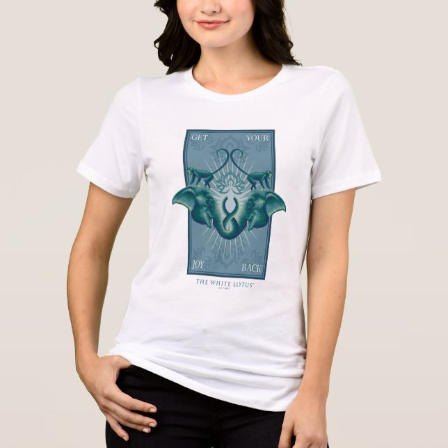 T-shirt En Tri-matière Retrouvez votre joie - Le Lotus Blanc (Recto)