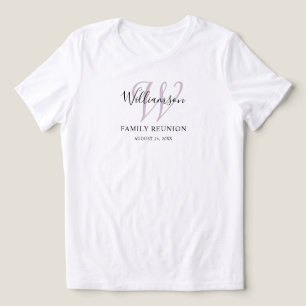 T-shirt En Tri-matière Réunion de famille Monogramme Simple