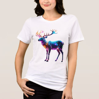 T-shirt En Tri-matière Rêve de Renne Cosmique