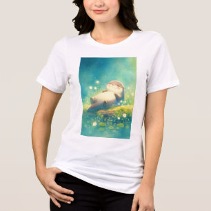 T-shirt En Tri-matière Rêverie calme de la loutre