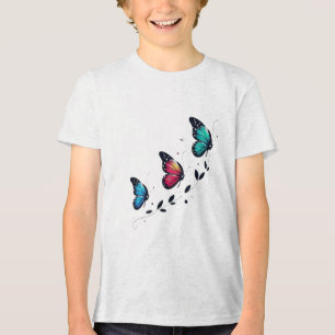 T-shirt En Tri-matière Rêves de papillon Ailes pastel Une douce ascension