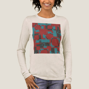 T-shirt En Tri-matière Revêtement Abstrait en MCM bleu turquoise