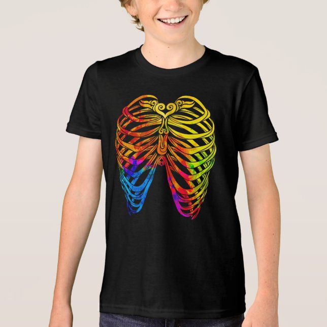 T-shirt En Tri-matière Ribcage tourbillonnant (couleur) (Recto)