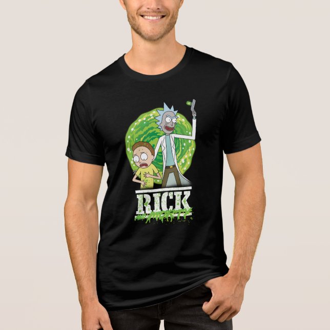 T-shirt En Tri-matière RICK ET MORTY™ | Éclat vert (Recto)