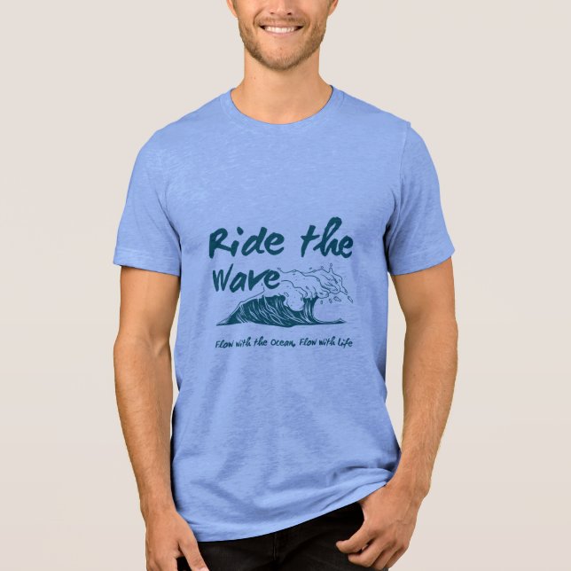 T-shirt En Tri-matière Ride the Wave - Résilience en mouvement (Recto)