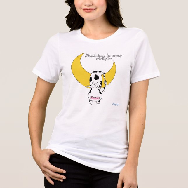 T-shirt En Tri-matière RIEN N'EST JAMAIS SIMPLE par Sandra Boynton (Recto)