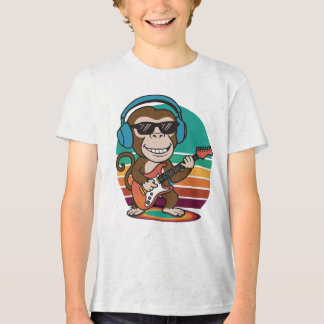 T-shirt En Tri-matière rochers de singe ludique