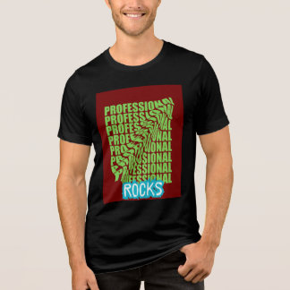 T-shirt En Tri-matière ROCKS" Typographie audacieuse - Confiant et modern