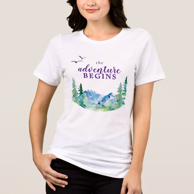 T-shirt En Tri-matière Rocky Mountain L'aventure commence (Recto)