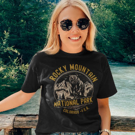T-shirt En Tri-matière Rocky Mountain National Park Forest Landscape