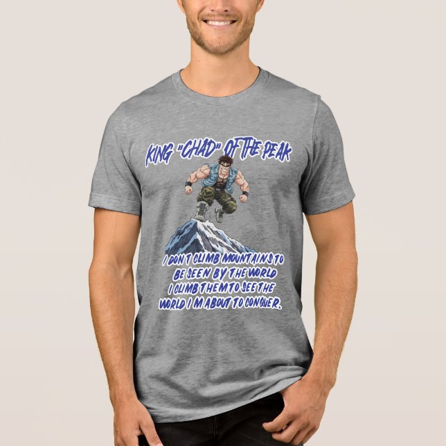 T-SHIRT  EN TRI-MATIÈRE ROI ‘CHAD’ DU PIC” (Recto)