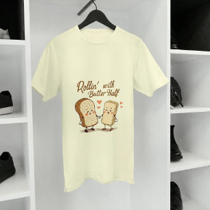 T-shirt En Tri-matière Rollin’ avec ma moitié de beurre - Thanksgiving mi