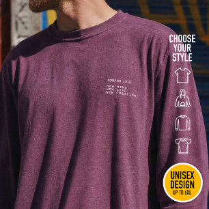 T-shirt En Tri-matière Romains 12:2 Nouveau style de vie chrétien minimal