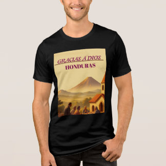 T-shirt En Tri-matière Rompecabezas  Honduras GRACIAS A DIOS Retro poster