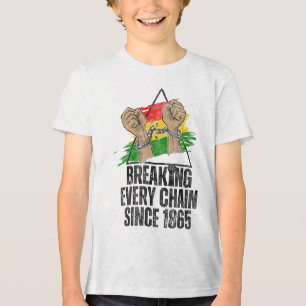 T-shirt En Tri-matière Rompre chaque chaîne depuis 1865 Femmes Hommes Jun