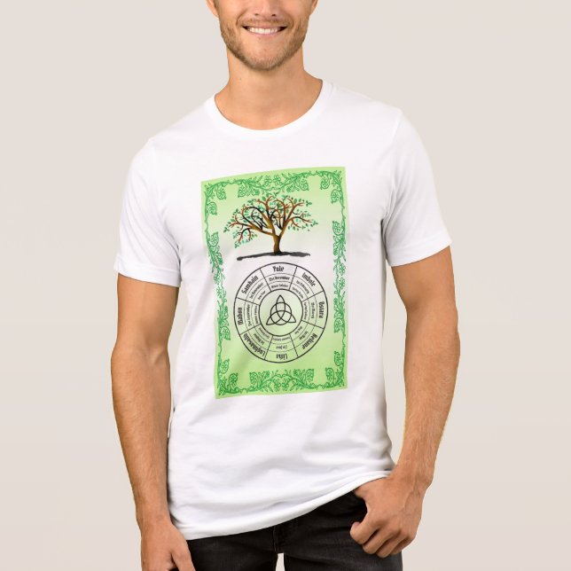 T-shirt En Tri-matière Roue païenne de l'année (Recto)