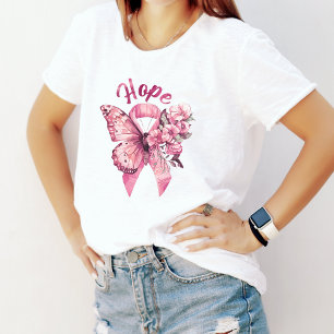 T-shirt En Tri-matière Ruban rose papillon