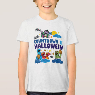 T-shirt En Tri-matière Rue Sésame Compte à rebours pour Halloween