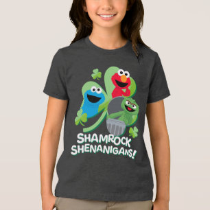 T-shirt En Tri-matière Rue Sésame   Shenanigans shamrocks !