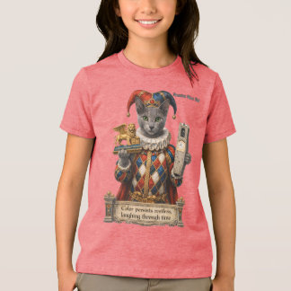 T-shirt En Tri-matière Russian Blue Arlequin Cat