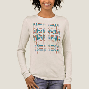 T-shirt En Tri-matière Rust Turquoise Sud-Ouest Art Look Grand Carrelage