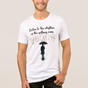 T-shirt En Tri-matière Rythme de la Pluie Hommes Bella+Canvas Manches Lon