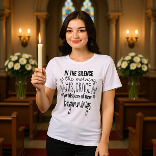 T-shirt En Tri-matière Sa Grâce Chuchote Nouvelles Débuts Méditation Mati
