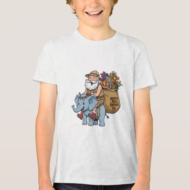 T-shirt En Tri-matière Safari Santa (Recto)