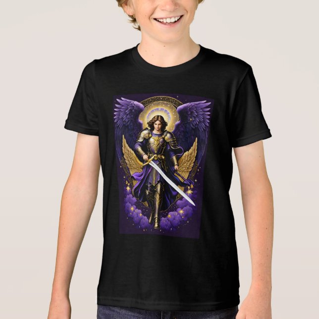 T-shirt En Tri-matière Saint Michel de l'Archange catholique romain (Recto)