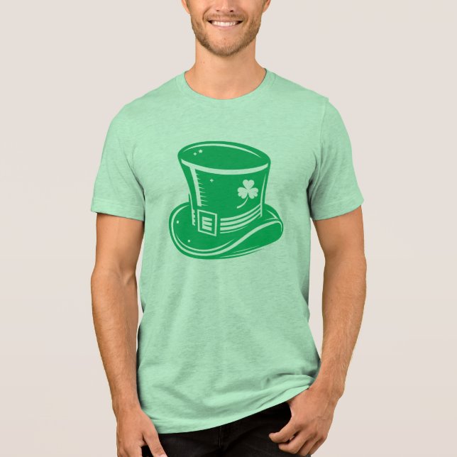 T-shirt En Tri-matière Saint Patrick’s Day Leprechaun Casquette (Recto)