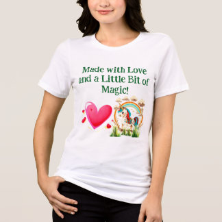 T-shirt En Tri-matière Saint Valentin avec amour et un petit peu de magie
