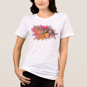 T-shirt En Tri-matière Saint-Valentin Irish Wolfhound éclaboussure de cou