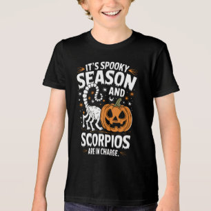 T-shirt En Tri-matière Saison éffrayante : Scorpios en charge Funny Hallo