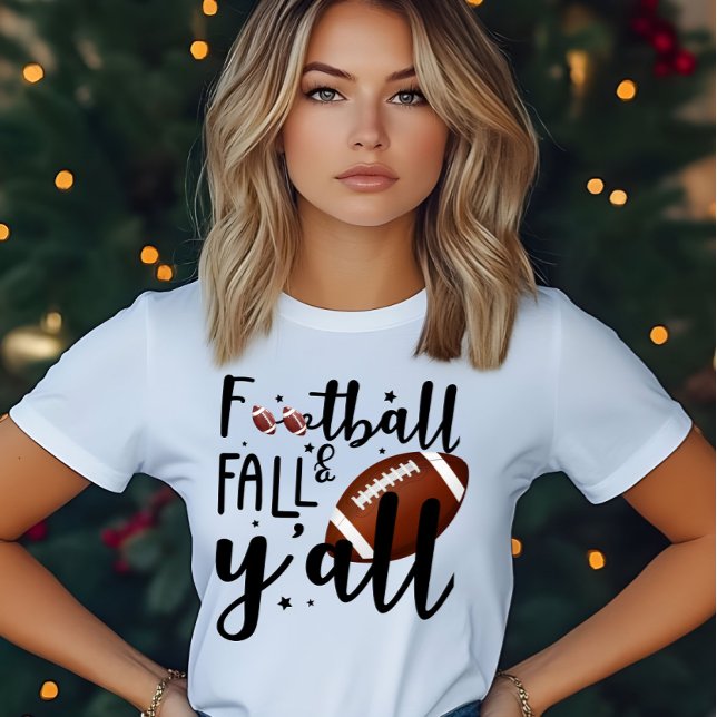 T-shirt En Tri-matière Saison Football, Fall & Y’all (Créateur téléchargé)