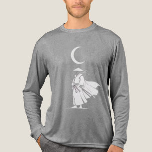 T-shirt En Tri-matière Samouraï sous la lune croissante – Japon minimalis
