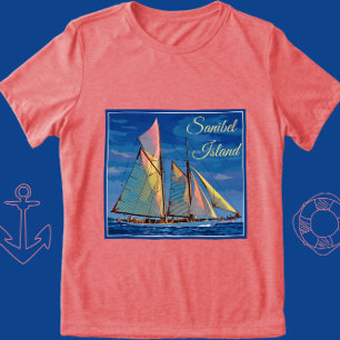 T-shirt En Tri-matière Sanibel Island Florida Vacances des voiliers