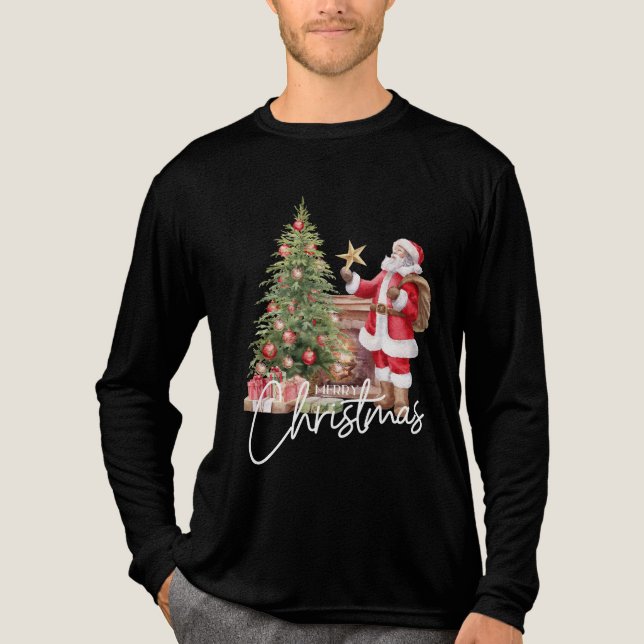 T-shirt En Tri-matière Santa Approved-Merry Christmas (Recto)