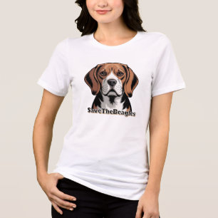 T-shirt En Tri-matière Sauvez les Beagles Amoureux des chiens