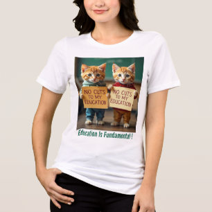 T-shirt En Tri-matière Sauvez nos écoles publiques Politiques