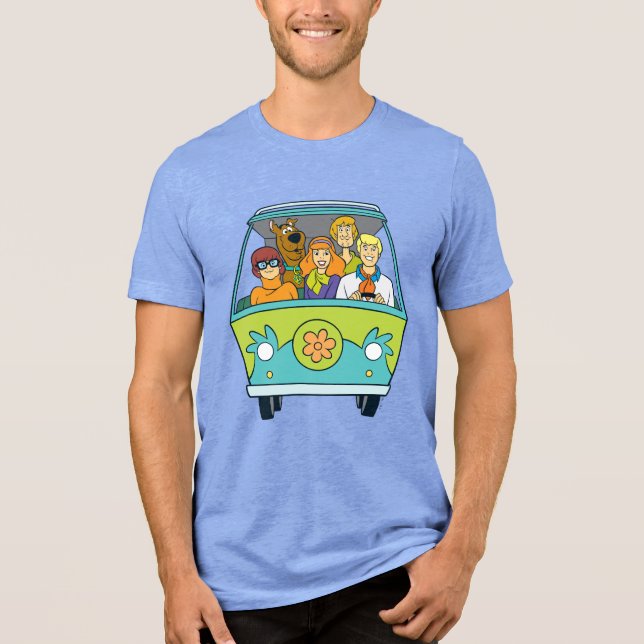 T-shirt En Tri-matière Scooby-Doo & Gang Mystery Machine (Recto)