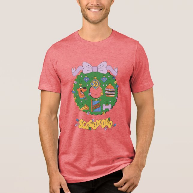 T-shirt En Tri-matière Scooby-Doo Holiday Snack Wreath Graphic (Recto)