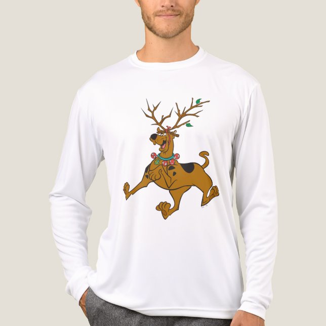 T-shirt En Tri-matière Scooby-Doo Noël Antlers (Recto)