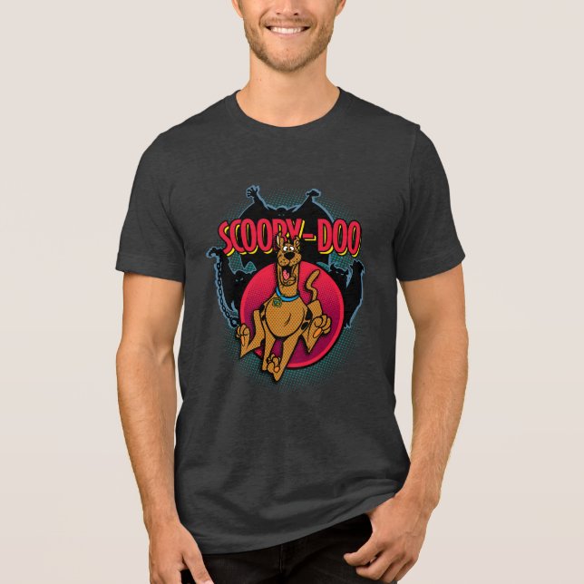 T-shirt En Tri-matière Scooby-Doo Running From Ghosts Graphic (Recto)