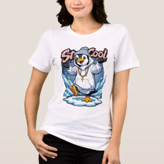 T-shirt En Tri-matière Séjour Cool Penguin Art - Hiver froid