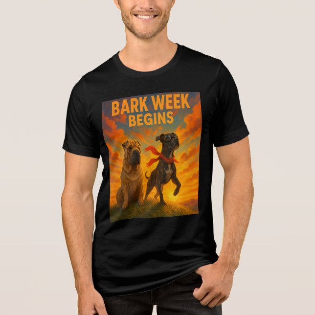T-shirt En Tri-matière Semaine de l'écorce commence (Recto)