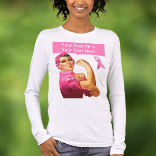 T-shirt En Tri-matière Sensibilisation au cancer du sein Rosie Riveter