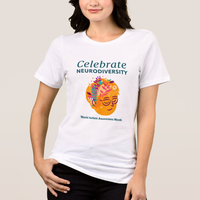T-shirt En Tri-matière Sensibilisation sur l'autisme Célébrer la neurodiv (Recto)
