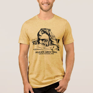 T-shirt En Tri-matière Sentier d'arc Delicic - Arches National Park Line